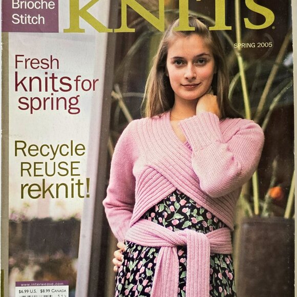 Interweave Knits Spring 2005 Magazine Featuring Knitwear Designs & Patterns For - Picture 1 of 16
